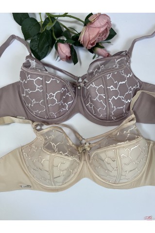 Бюстгальтер напівпоролон з мереживом Lanny Mode 11706